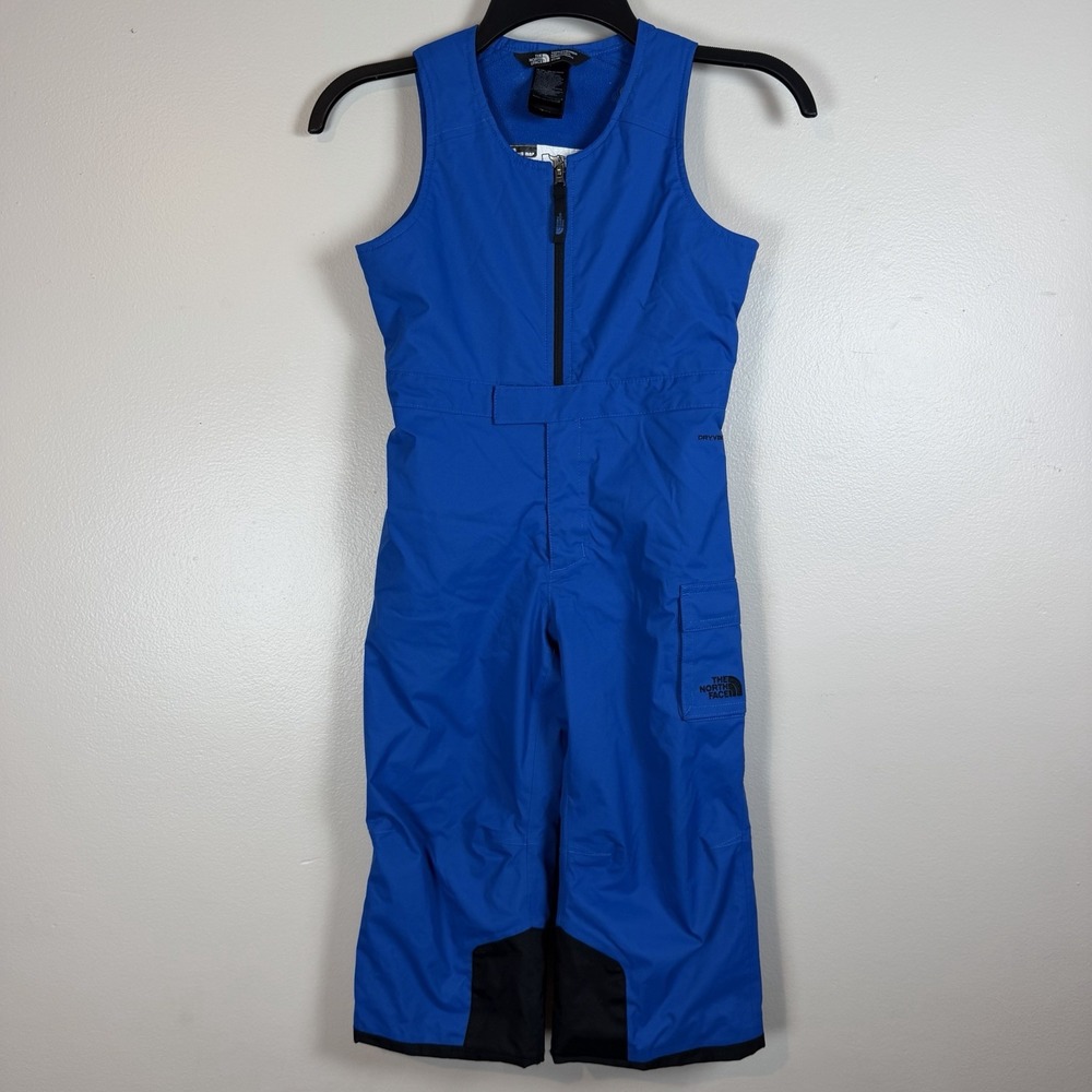 The North Face Toddler Insulated BIB Snow Ski Suit TNF Turkish Sea 4t Blue